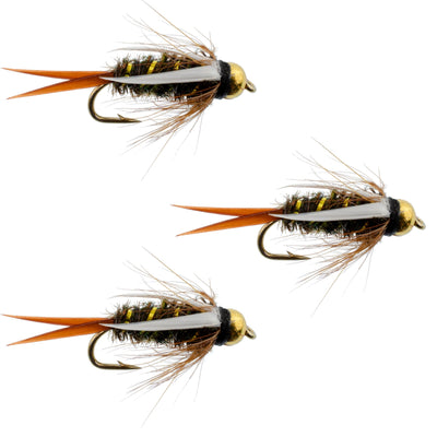 Triple Pack of Tungsten Bead Head Prince Nymphs - Size 12 - Korvel
