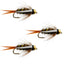 3-Pack Tungsten Bead Head Prince Nymphs - Size 16 for Ultimate Fishing Success - Korvel
