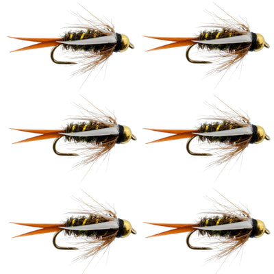 Premium Barbless Bead Head Prince Nymphs - 6 Pack, Size 12 - Korvel