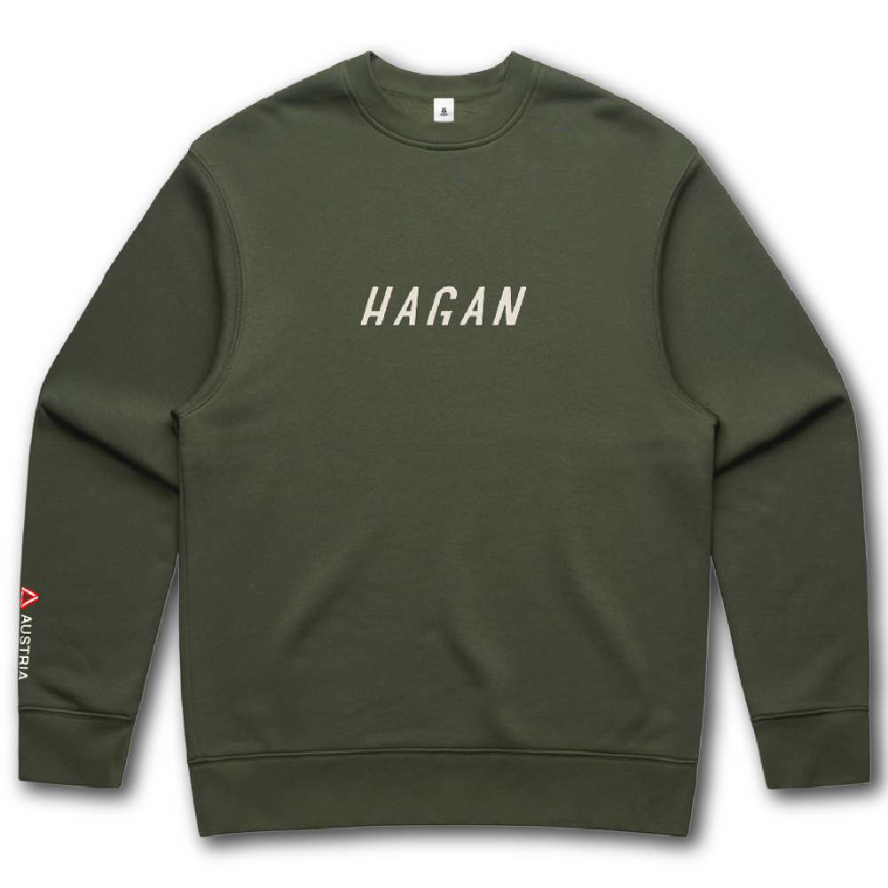 HAGAN Eco-Friendly Embroidered Crew Sweatshirt - Korvel
