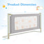Barra de Cama Vertical para Niños Pequeños - 79 Pulgadas con Doble Bloqueo