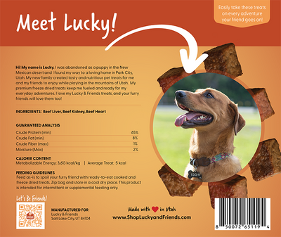 Lucky & Friends Beef Liver Dog Treats - Korvel