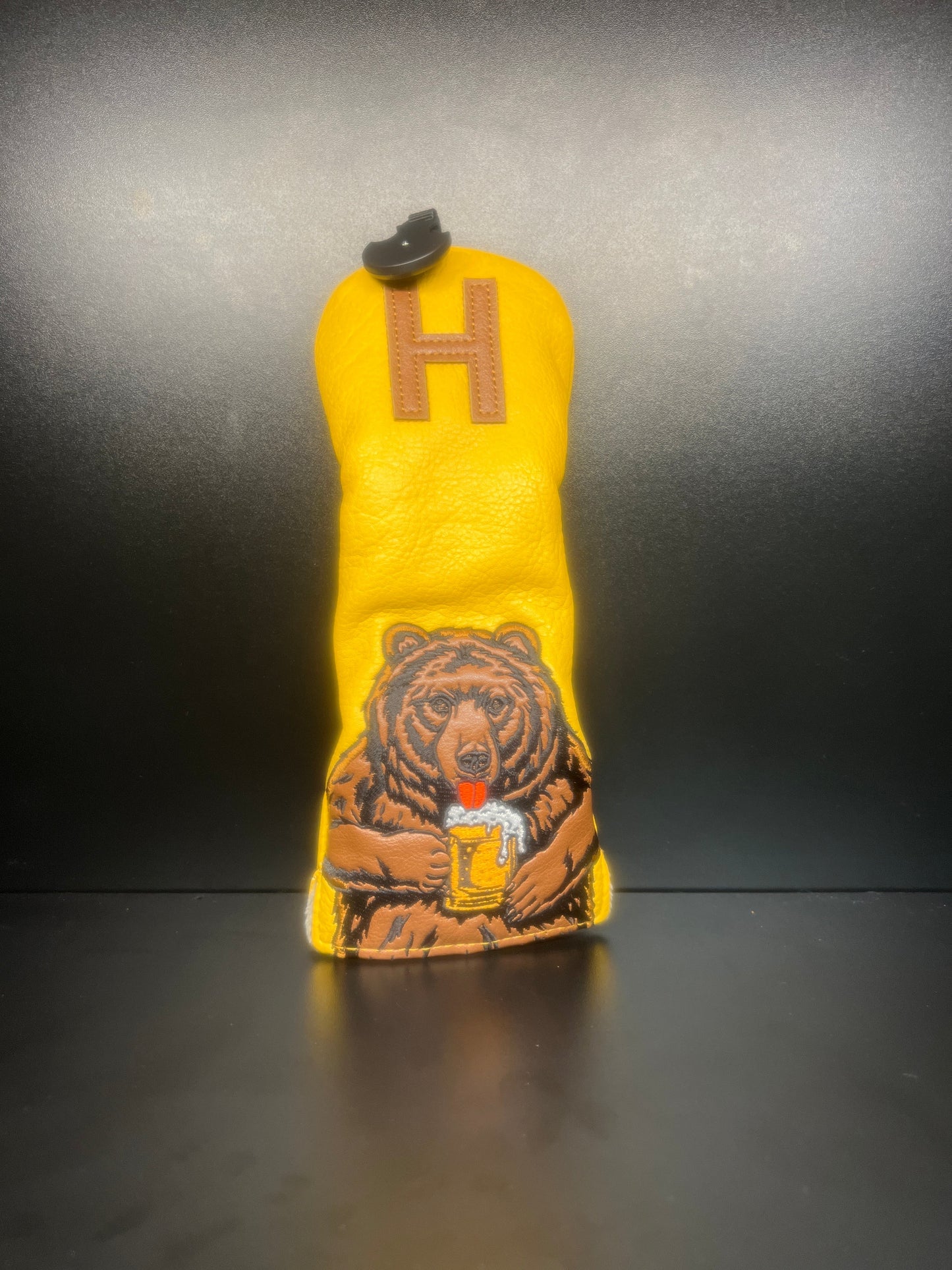 Whimsical Bear Beverage Headcover for Golf Clubs