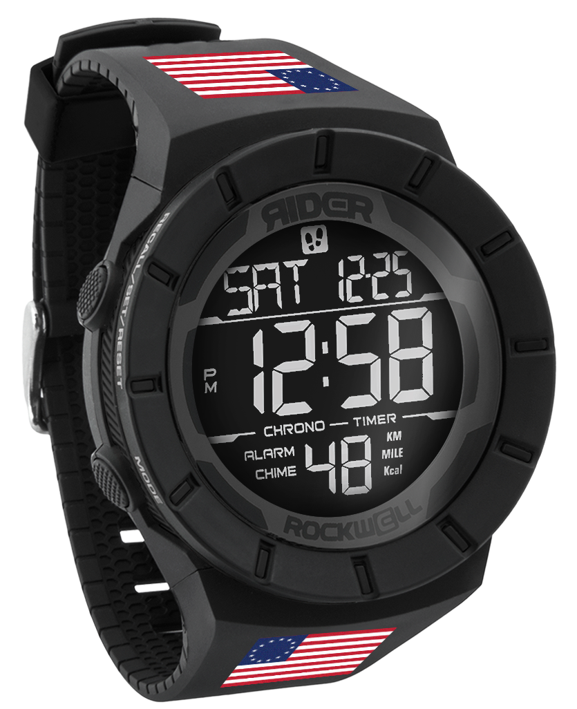 Coliseum Fit™ Betsy Ross Edition (Phantom Black) Tactical Watch - Korvel