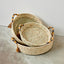 Peach Banded Betty Tray with Tassel