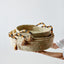 Peach Banded Betty Tray with Tassel