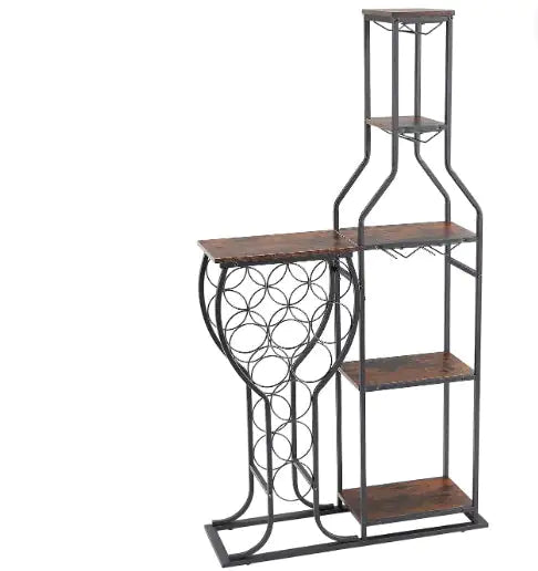 Soporte y Estante Elegante para Copas de Vino Colgantes