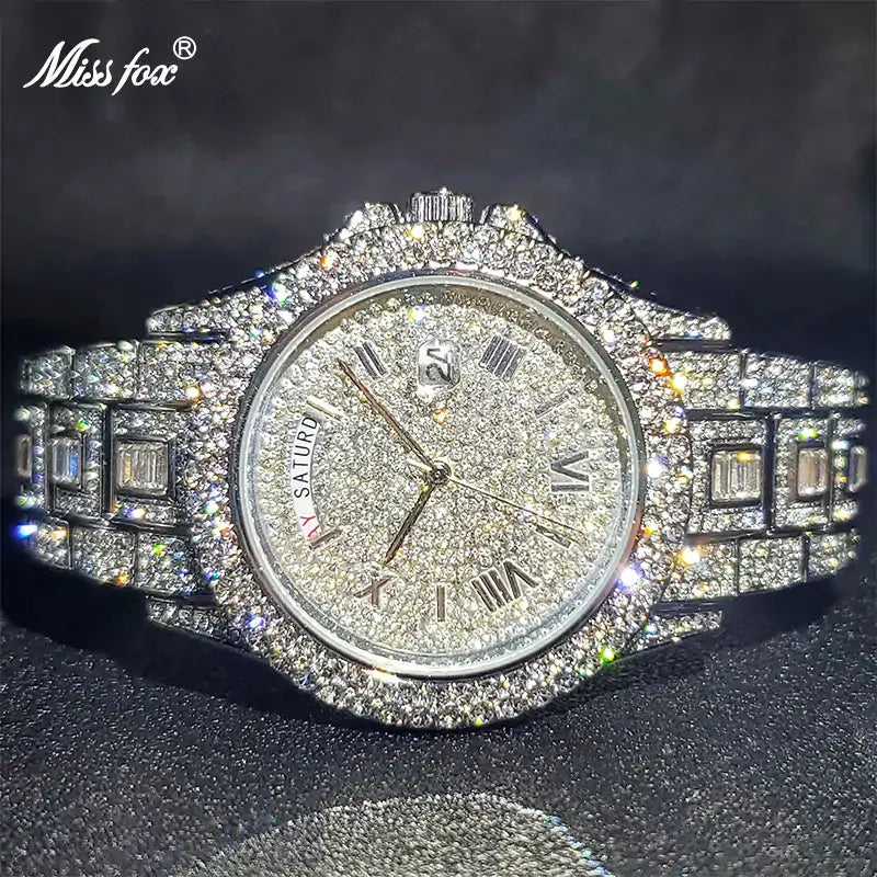 Luxury Men's Watch with 18K Gold Finish