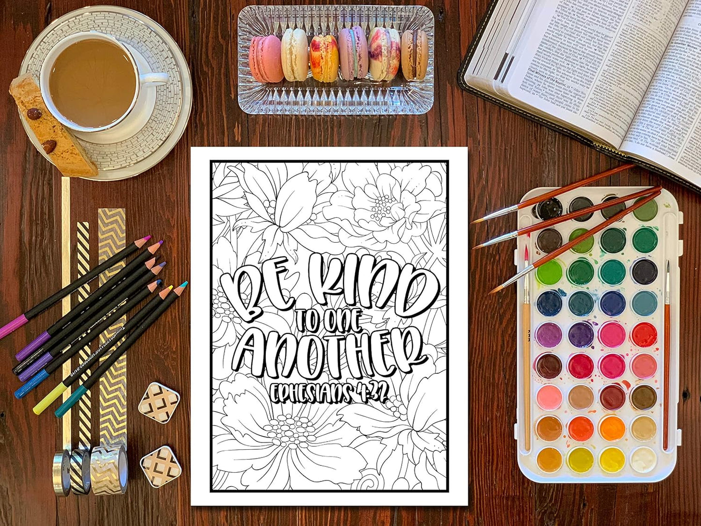 Inspiring Bible Verse Coloring Book for Girls (Spiral Bound Edition) - Korvel