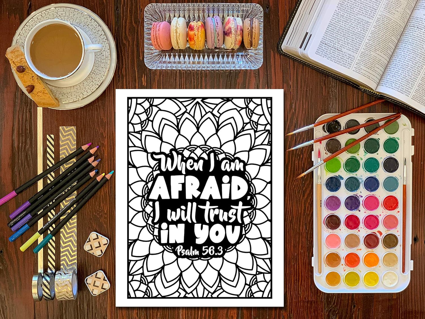 Inspiring Bible Verse Coloring Book for Girls (Spiral Bound Edition) - Korvel