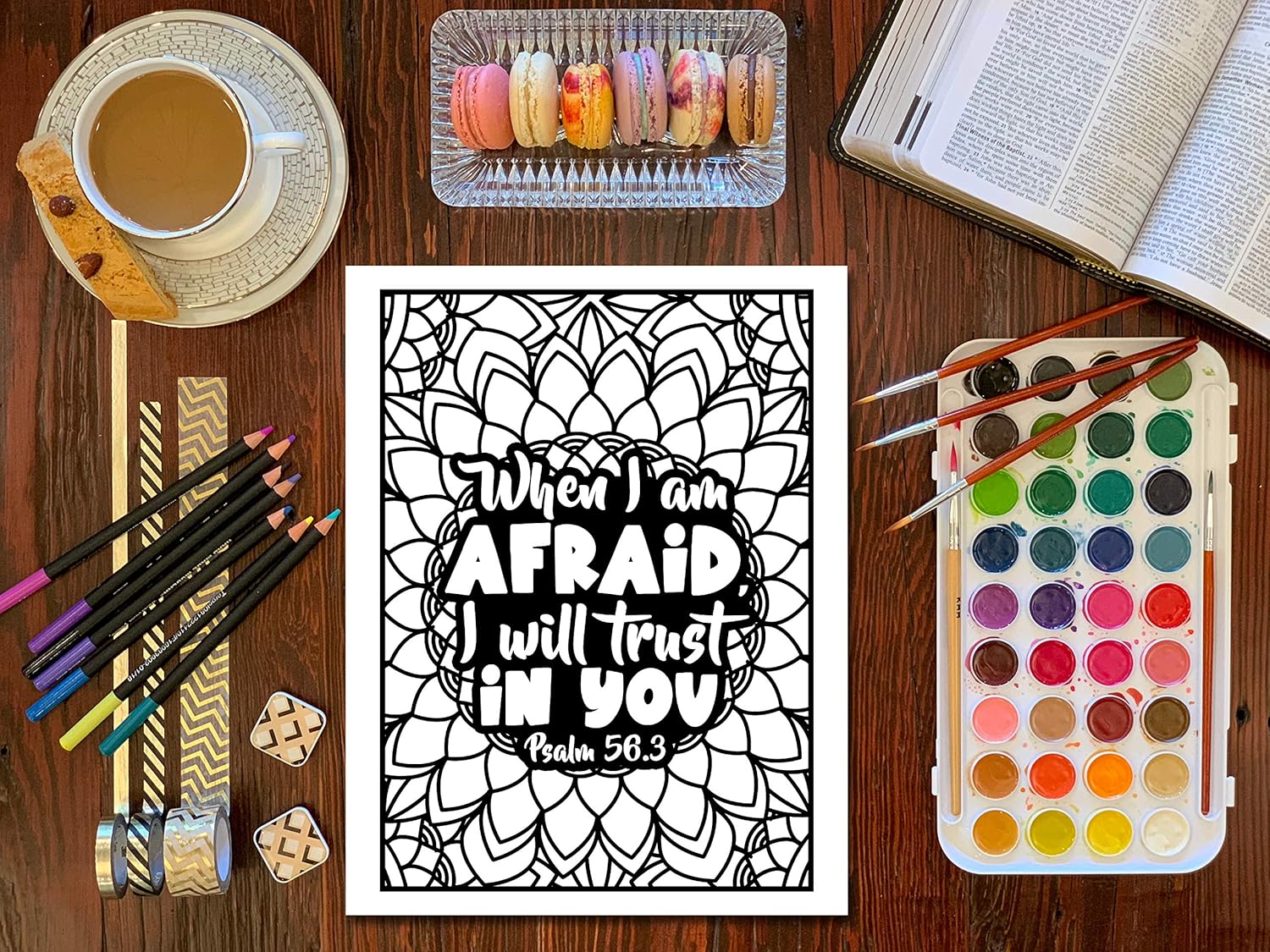 Inspiring Bible Verse Coloring Book for Girls (Spiral Bound Edition) - Korvel