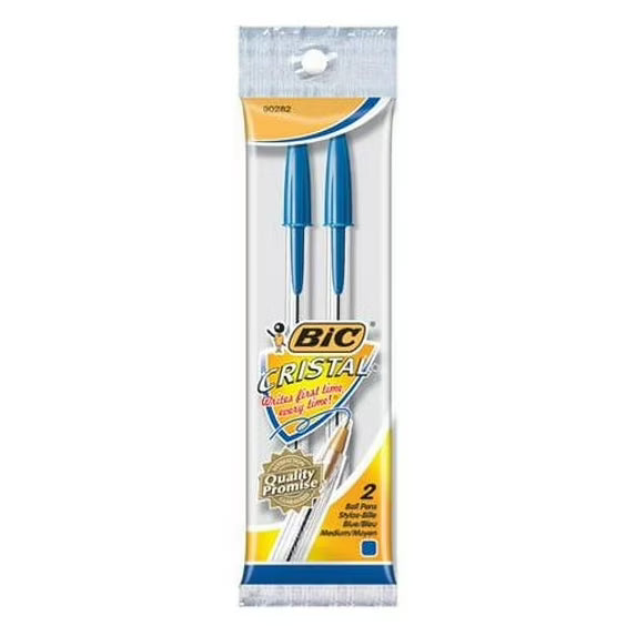 Stylos à bille BIC Cristal Smooth Up Bleu - 24 unités