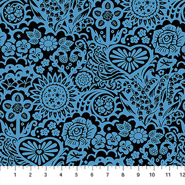 Big Heaven Blue Jeans Cotton Fabric - 44"/45" Per Yard