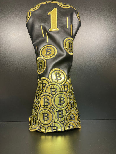 Couvre-club de golf élégant Bitcoin BTC