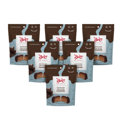 Dark Chocolate Sea Salted Caramels--6 Pouches