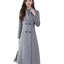 Women's Over-the-Knee Woolen Coat with Lapel