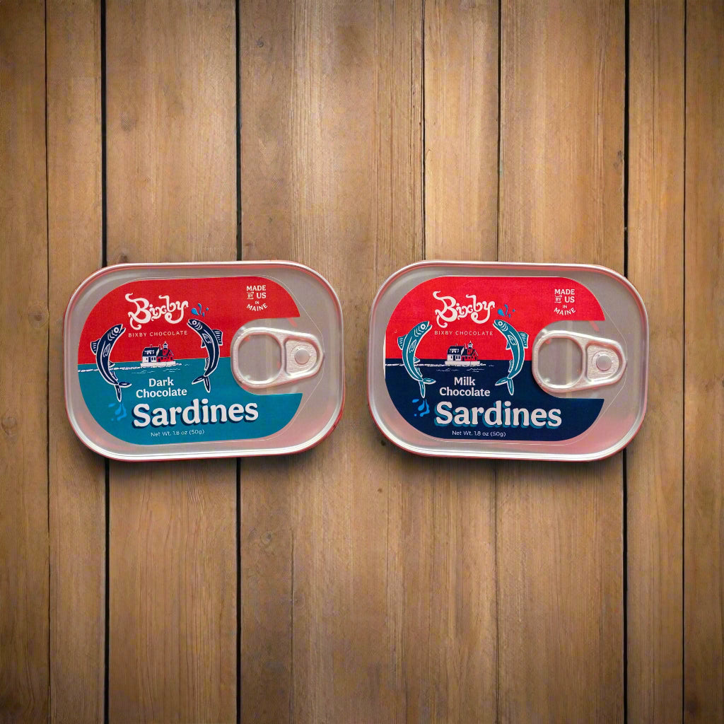 Sardinas de chocolate enlatadas