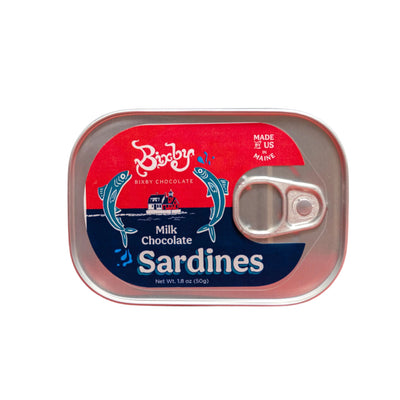 Sardinas de chocolate enlatadas