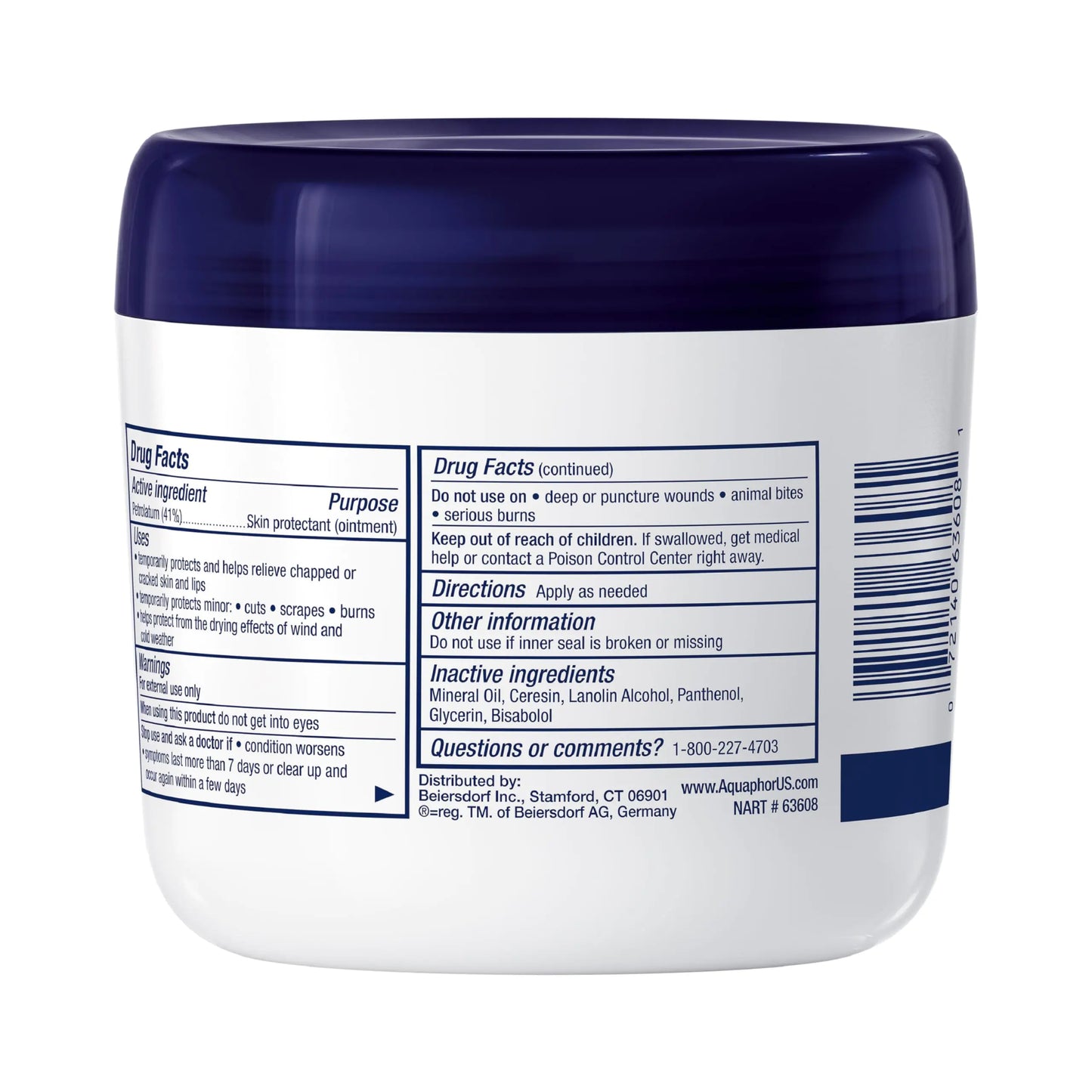 Aquaphor Advanced Therapy Skin Protectant - Pot de 14 oz