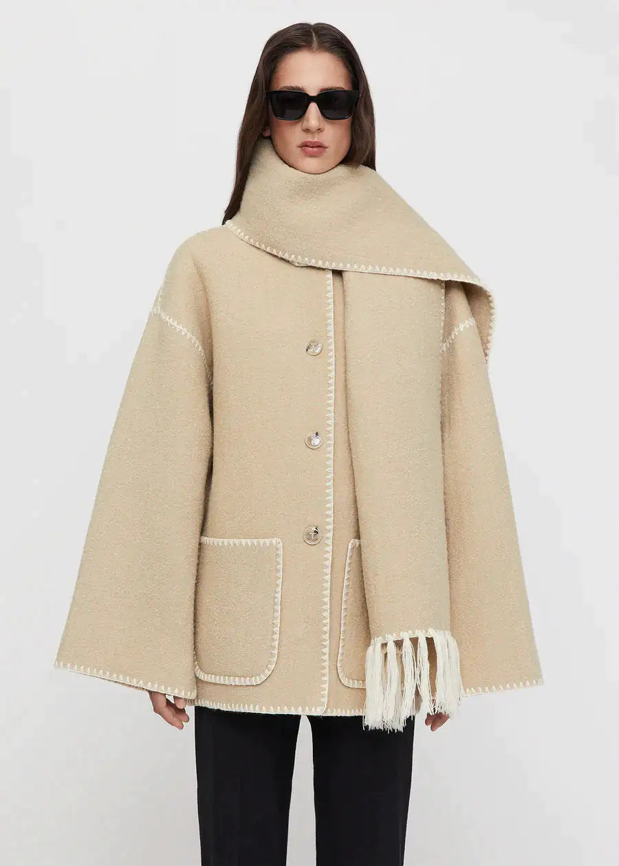 Dejavu Skarf Jacket - Stylish and Versatile Outerwear