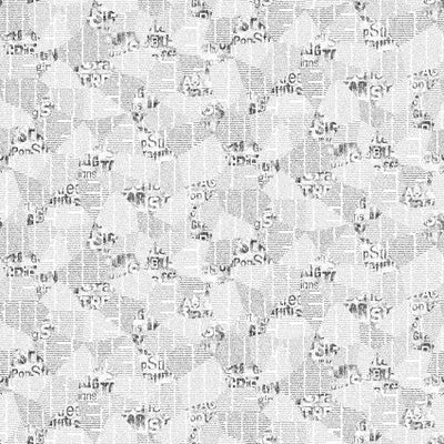 Black and White Abstract Cotton Wideback Fabric