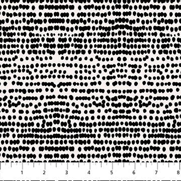 Tissu en coton à pois noirs Ink and Earth - 44"/45" par yard