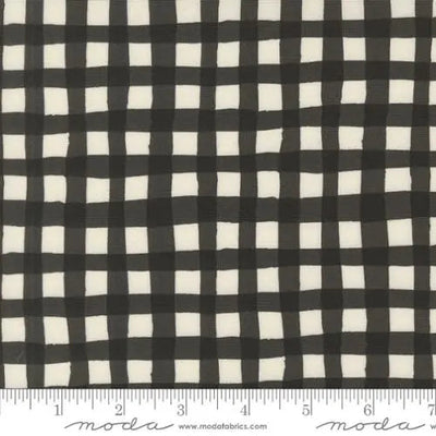 Tela de cuadros de invierno Black Emmitt y Ivy - 44"/45" por yarda