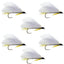 Classic Black Ghost Streamer Flies for Trout & Bass - Pack of 6 Size 4 - Korvel