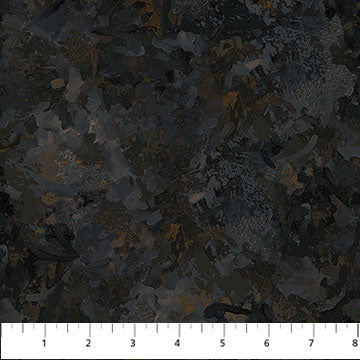 Tissu Chroma Wideback Obsidienne Noire - Coton Premium
