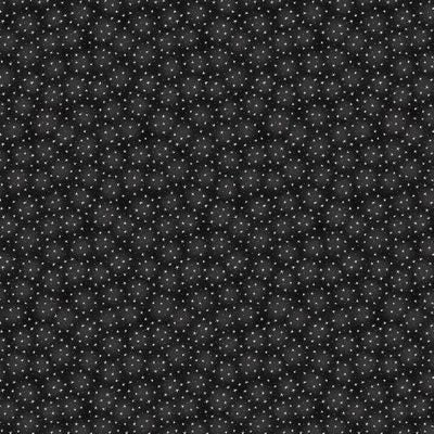 Black Starlet Cotton Wideback Fabric - Premium Quality