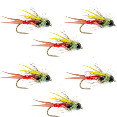Nick's Premium Tungsten Bead Head Prince Nymphs - 6 Pack, Size 12 - Korvel