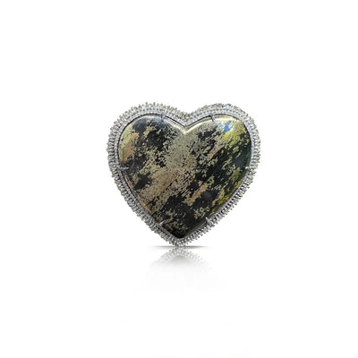 S. Carter Designs Black Apache Heart Belt Buckle