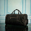 Bolsa de lona de cuero negra