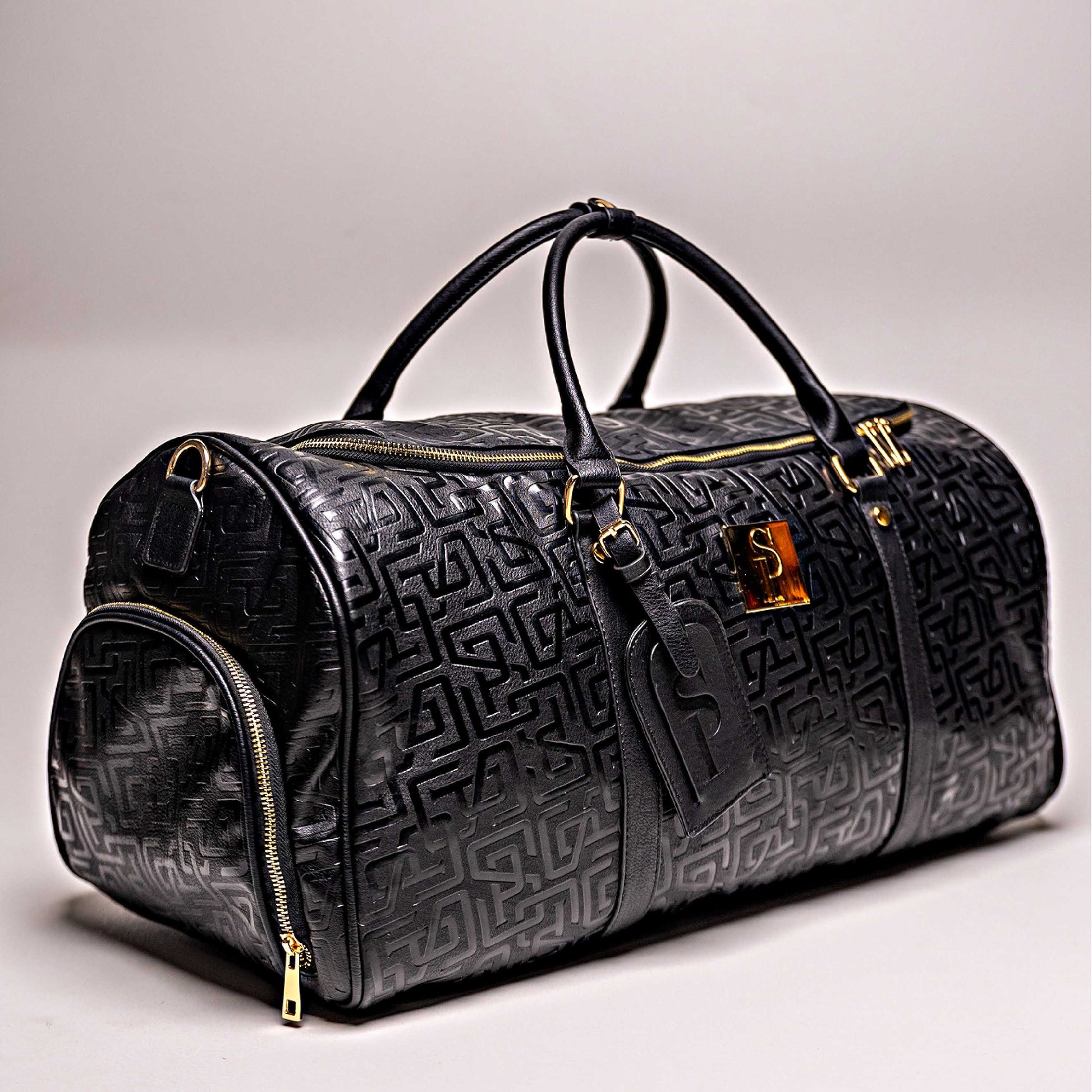 Monogram Leather 2 Bag Set (Commuter and Duffle) - Korvel