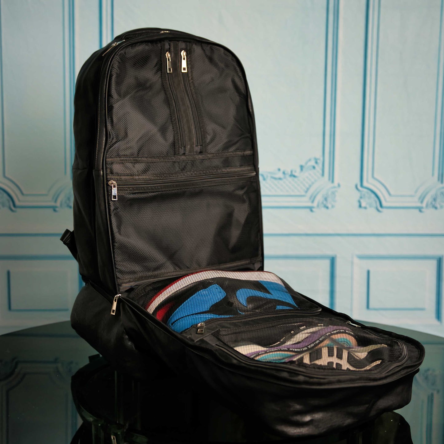 Sac à dos de voyage en cuir noir - Édition limitée