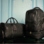 Black Leather XL Signature Bag Set (XL Signature Backpack and Duffle Bag) - Korvel