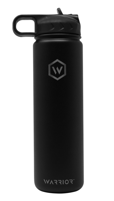 Rockwell Warrior Flask - Insulated Stainless Steel - Sleek Black Design - Korvel