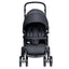 Foldable Lightweight Double Baby Stroller - Black