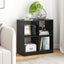 4-Cube Kids Bookcase with Open Shelves - Black