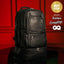 Black Leather XL Signature Bag Set (XL Signature Backpack and Duffle Bag) - Korvel