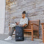 Premium Black Leather XL Carry-On Travel Bag