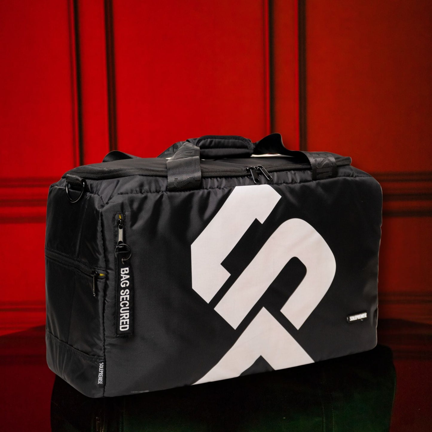 Stylish Black Sneaker Travel Duffle - Korvel