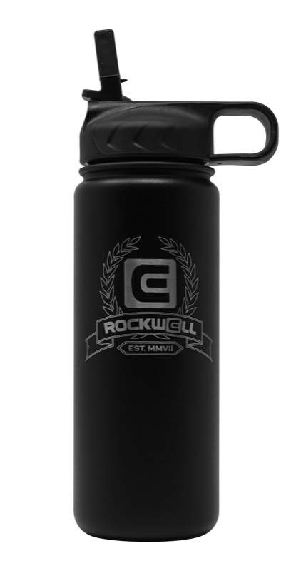 Rockwell Warrior Flask - Insulated Stainless Steel - Sleek Black Design - Korvel