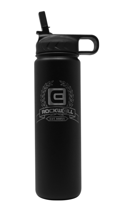 Rockwell Warrior Flask - Insulated Stainless Steel - Sleek Black Design - Korvel
