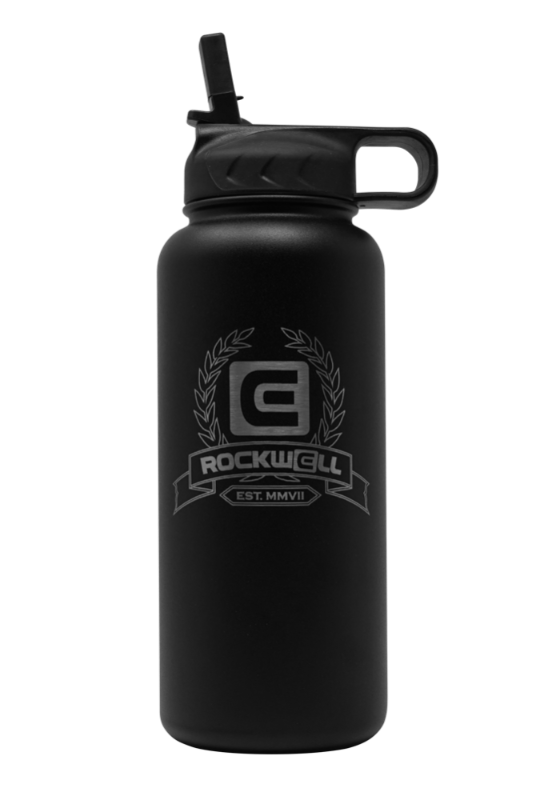 Rockwell Warrior Flask - Insulated Stainless Steel - Sleek Black Design - Korvel