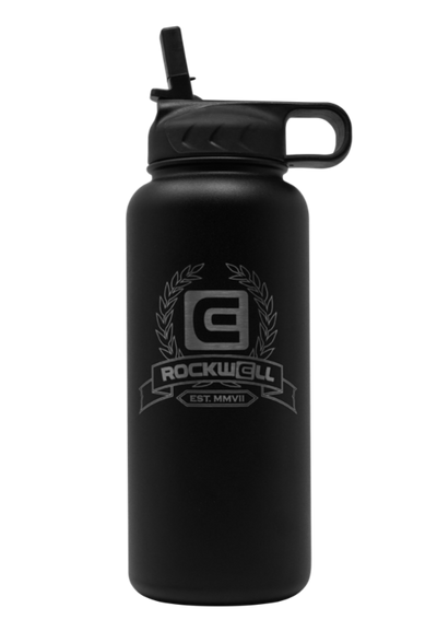 Rockwell Warrior Flask - Insulated Stainless Steel - Sleek Black Design - Korvel