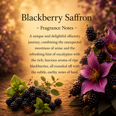 Blackberry Saffron Crystal-Infused Car Air Freshener, 8ml