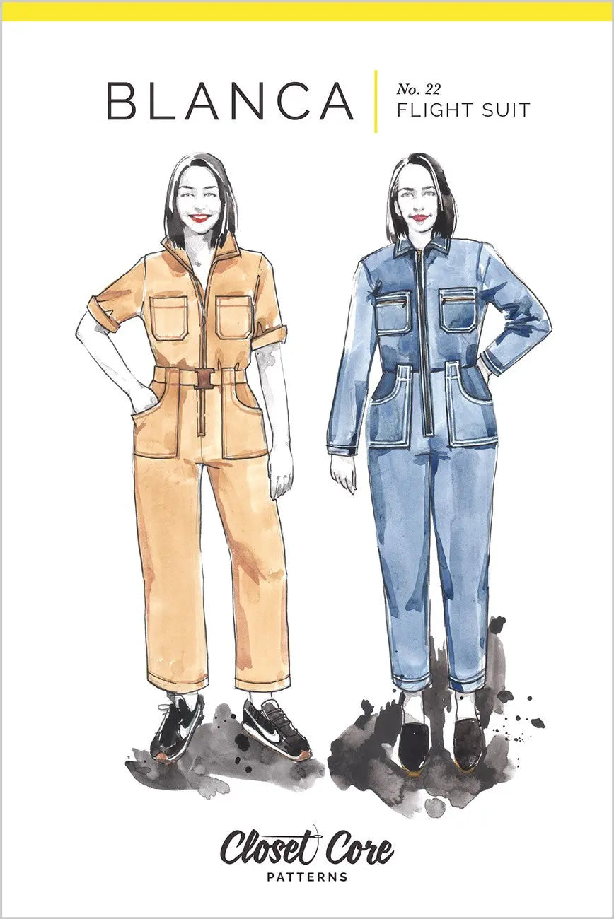 Blanca Flight Suit - Customizable Vintage-Inspired Boiler Suit Pattern