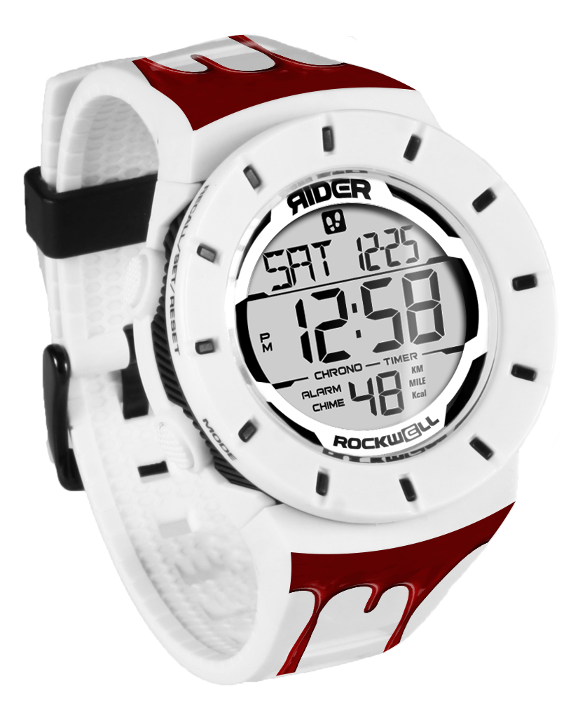 Coliseum Fit™ - Blood FORUM EDITION Watch (White/Black) - Korvel