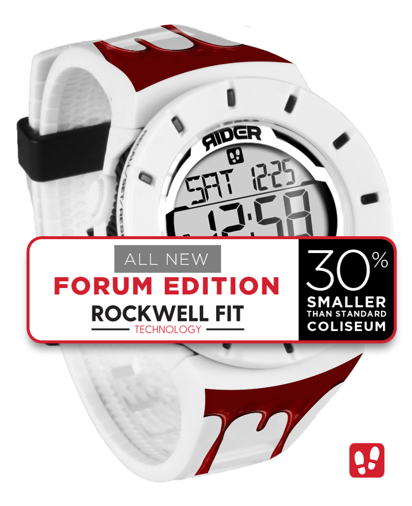 Coliseum Fit™ - Blood FORUM EDITION Watch (White/Black) - Korvel